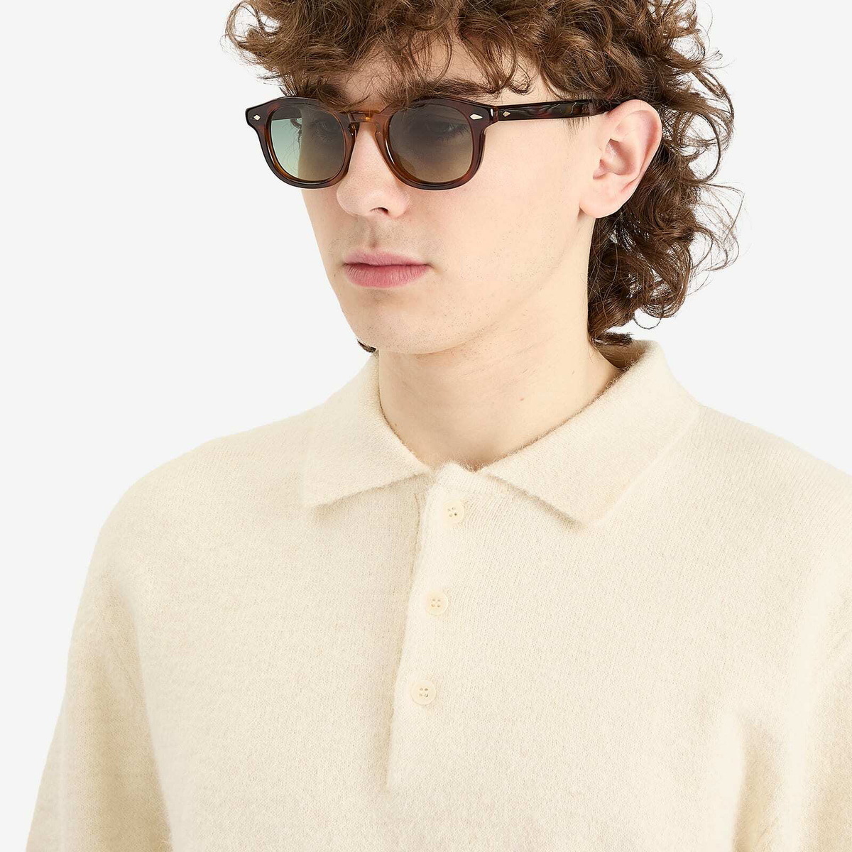 Moscot Dolt Sunglasses in Grey-Brown Fade/Chestnut Fade