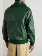 Golden Bear - Baracuda Leather Bomber Jacket - Green