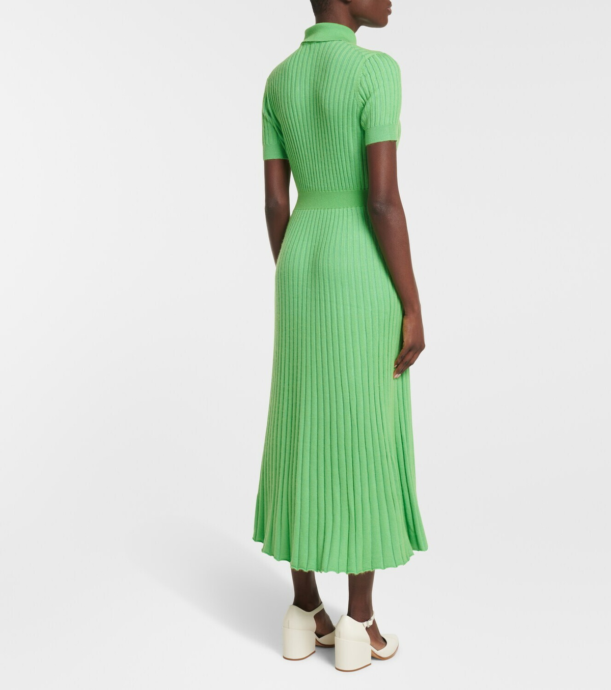 Gabriela Hearst - Ribbed-knit cashmere-blend shirt dress Gabriela Hearst