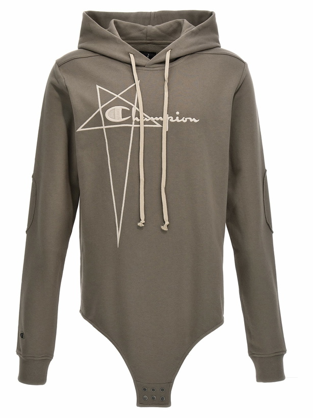 Photo: Rick Owens Champion X Hooded Bodysuit