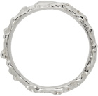 Faris SSENSE Exclusive Silver Roca Slim Ring