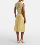 Jil Sander Floral organdy midi skirt