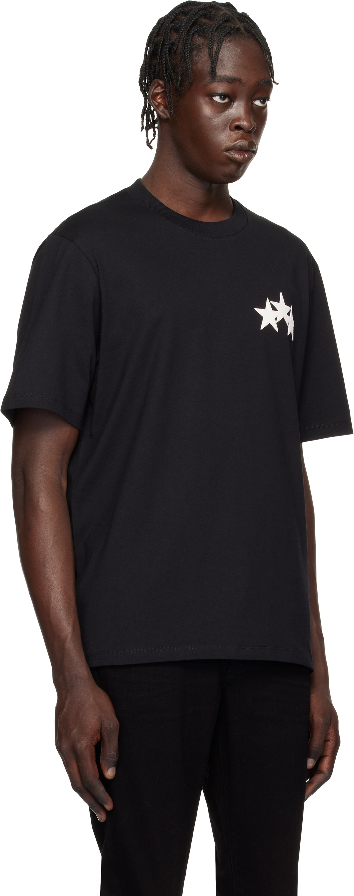トップス AMIRI three star Tshirt black Lsize AMIRI Black Three Star T-shirt Amiri