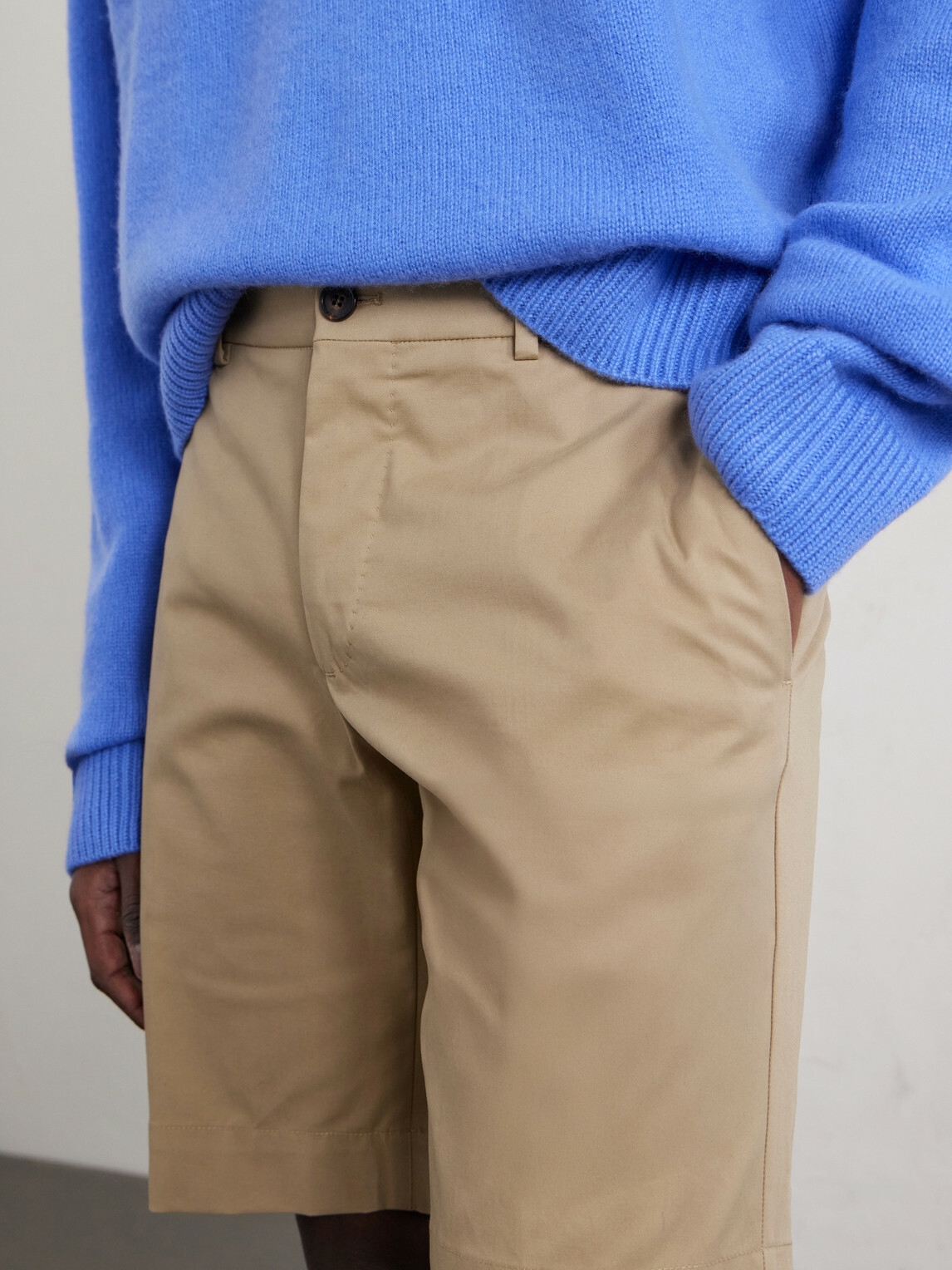Slowear - Slim-Fit Cotton-Blend Gabardine Chino Shorts - Neutrals