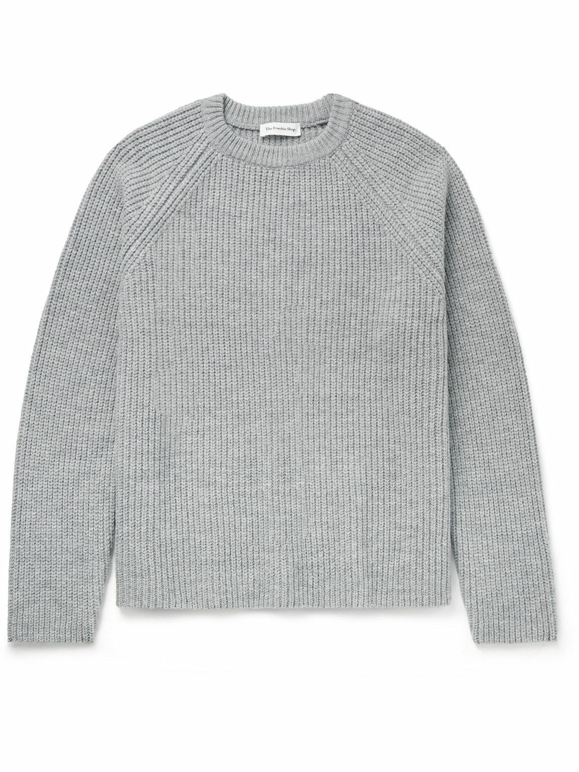 The Frankie Shop - Carter Ribbed Merino Wool-Blend Sweater - Gray