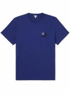 Loewe - Logo-Embroidered Cotton-Jersey T-Shirt - Blue