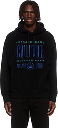 Versace Jeans Couture Black Embroidery Fleece Hoodie