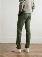 Incotex - Venezia 1951 Slim-Fit Straight-Leg Cotton-Blend Twill Trousers - Green