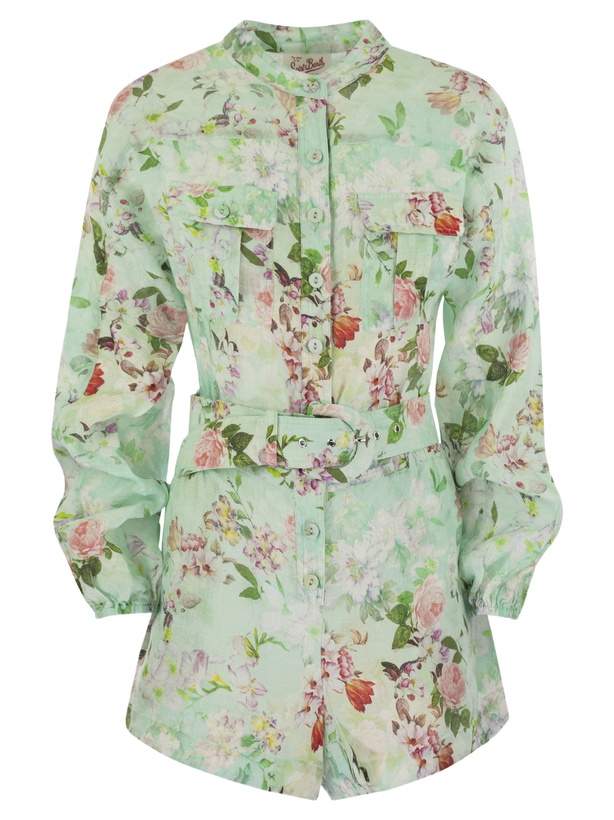 Photo: MC2 Saint Barth Hanniel - Playsuit With Flower Pattern