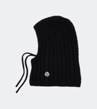 Moncler Cable-knit alpaca and wool-blend balaclava