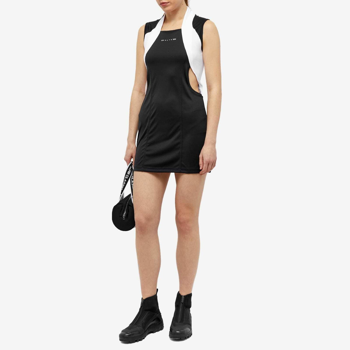 1017 ALYX 9SM chain-trimmed Mini Dress | Black | FARFETCH