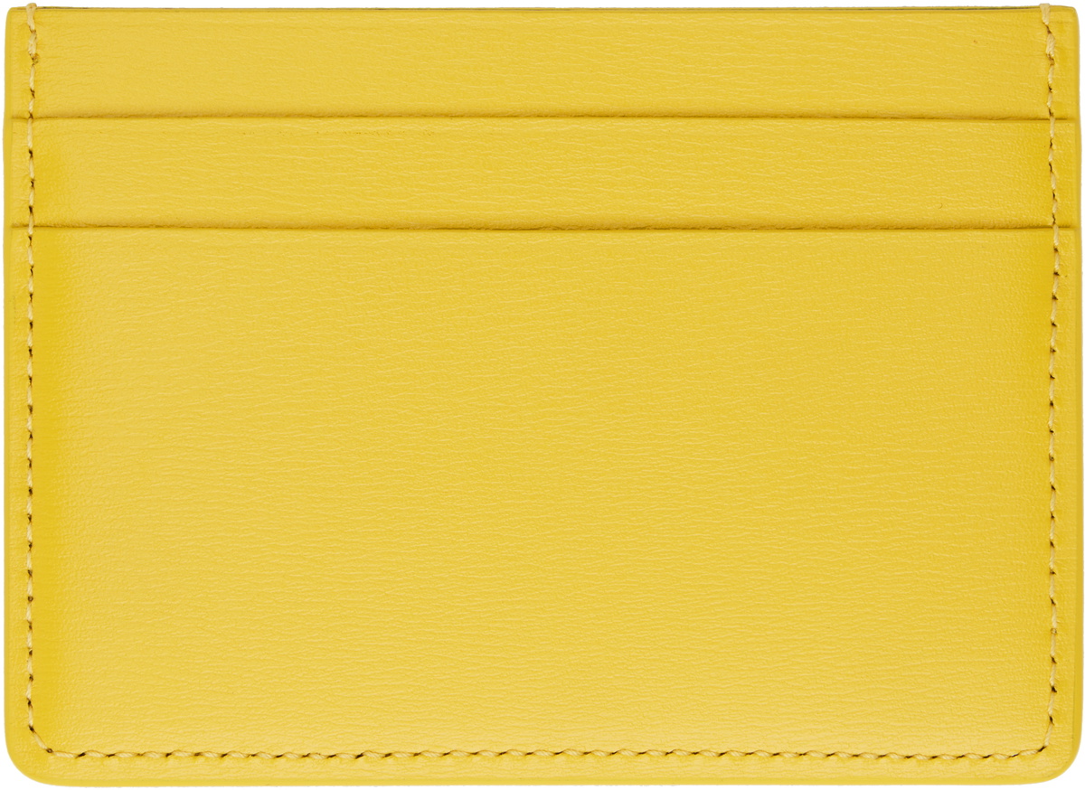 Jil Sander Yellow Credit Card Holder