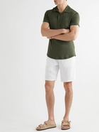 Orlebar Brown - Norwich Straight-Leg Linen Shorts - White