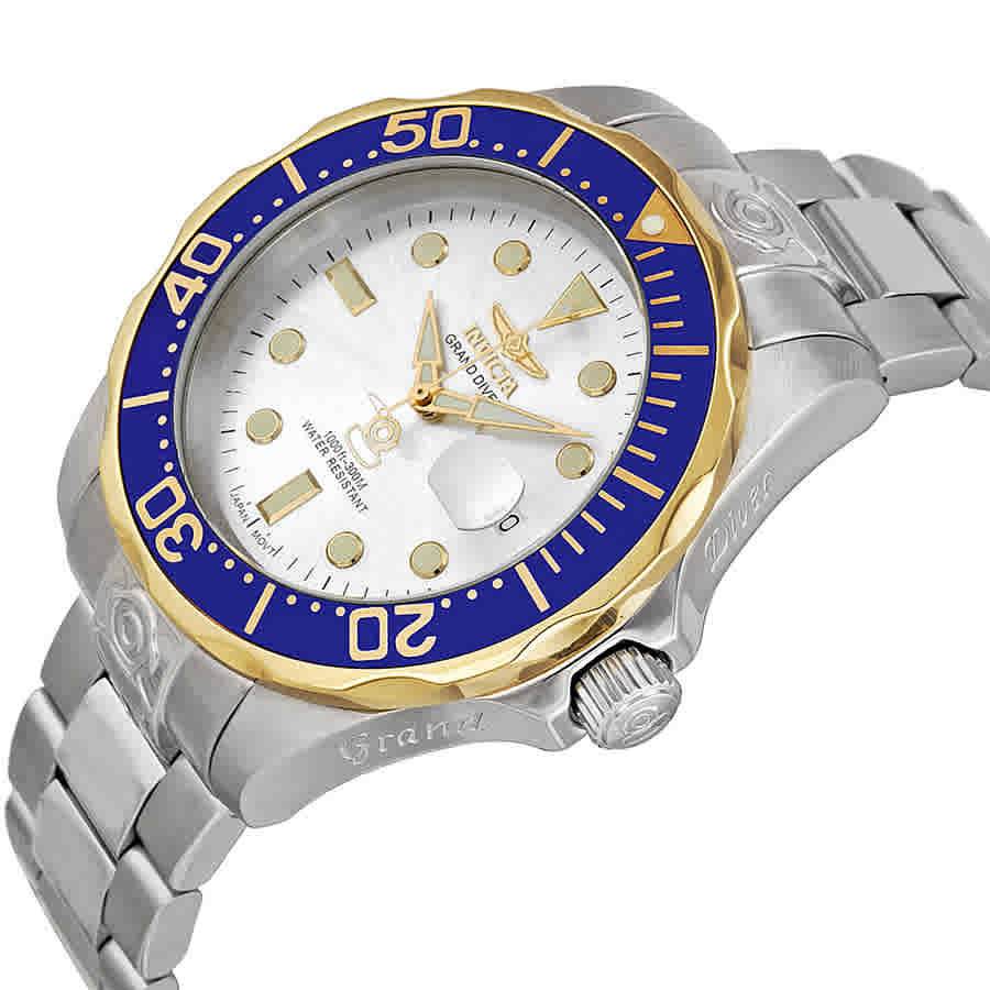 Invicta Pro Diver Automatic Silver Dial Mens Watch 13788