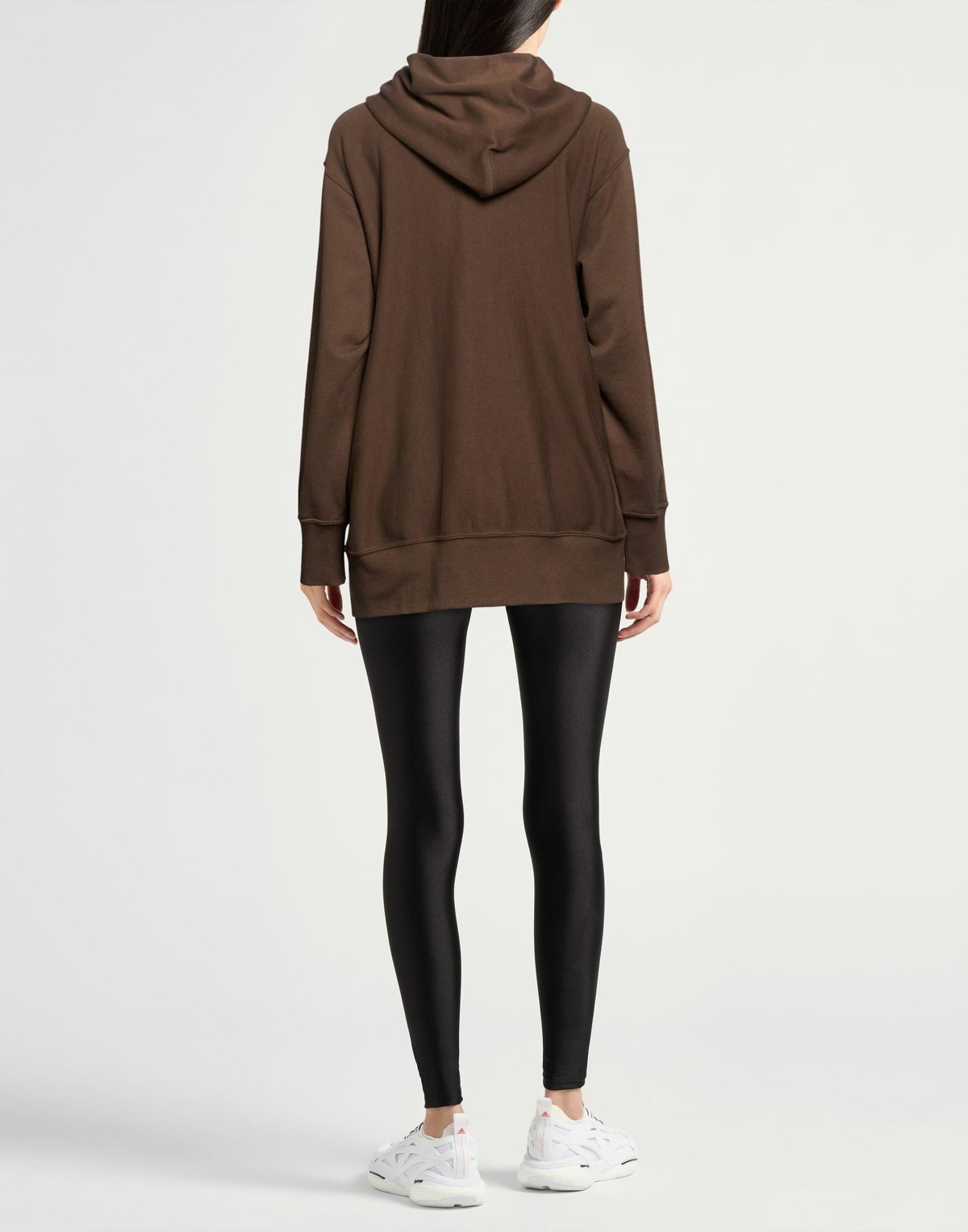 Champion Reverse Weave Womens Sweatshirt in Brown