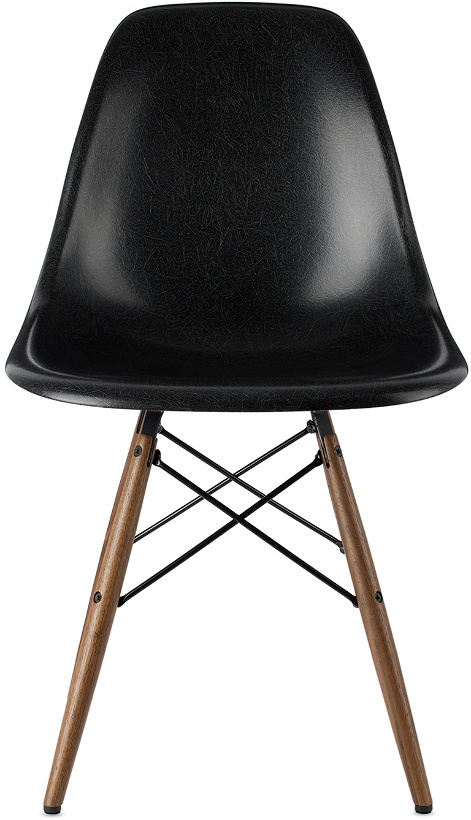 Photo: HERMAN MILLER Black Eames Molded Fiberglass Side Chair