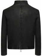 GIORGIO BRATO - Brushed Leather Zip Jacket