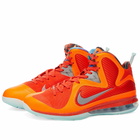 Nike Lebron IX Sneakers in Orange/Reflect Silver