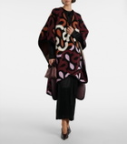 La DoubleJ Maiolika wool jacquard cape