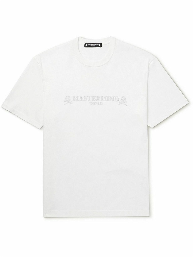 Photo: Mastermind World - Brilliant Logo-Print Cotton-Jersey T-Shirt - White