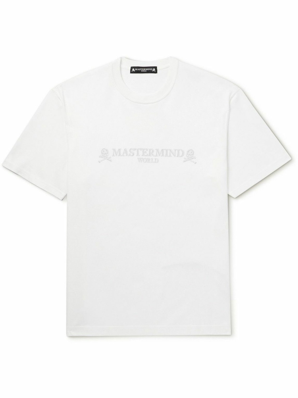 Photo: Mastermind World - Brilliant Logo-Print Cotton-Jersey T-Shirt - White