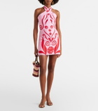 Cala de la Cruz Veneta printed linen minidress