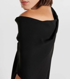 The Row Aria draped silk top