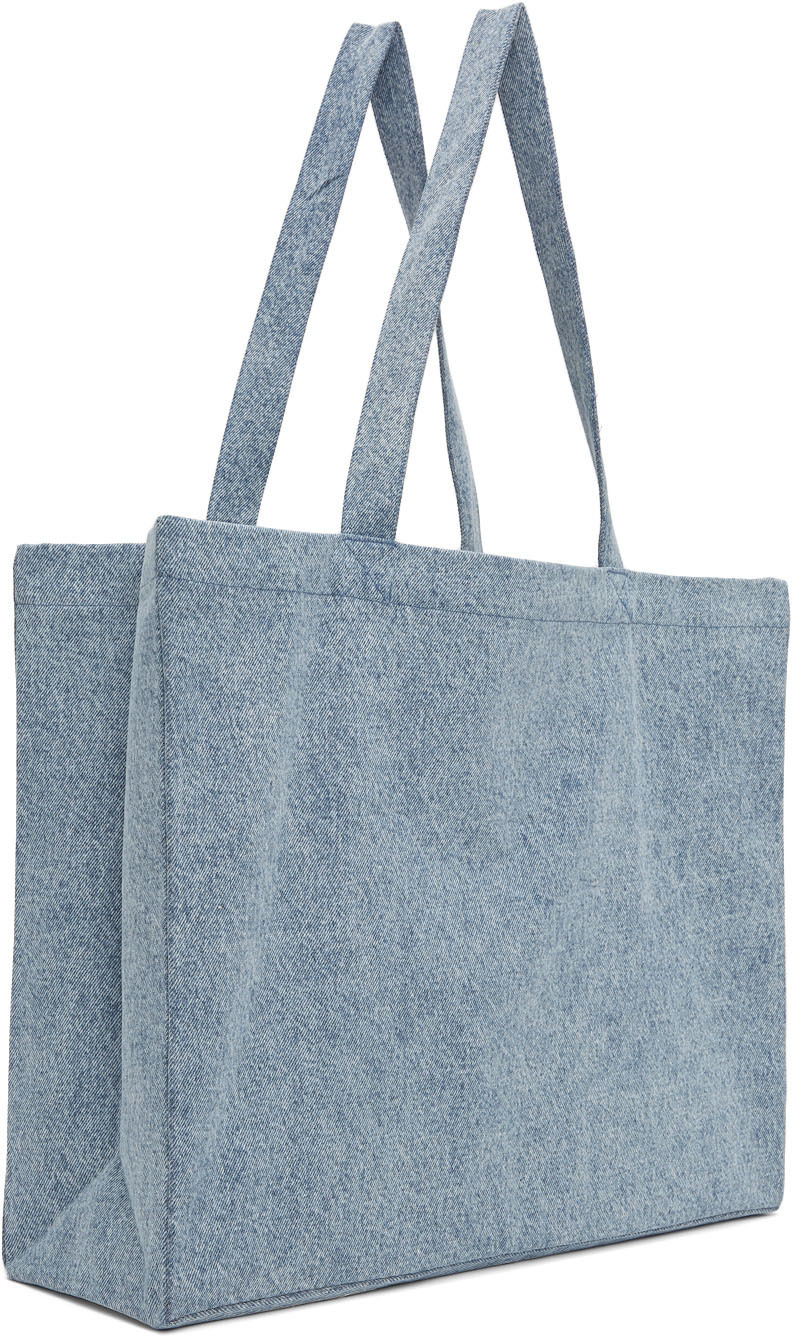 A.P.C. eco bag blue stripe recycling Shopping Tote APC