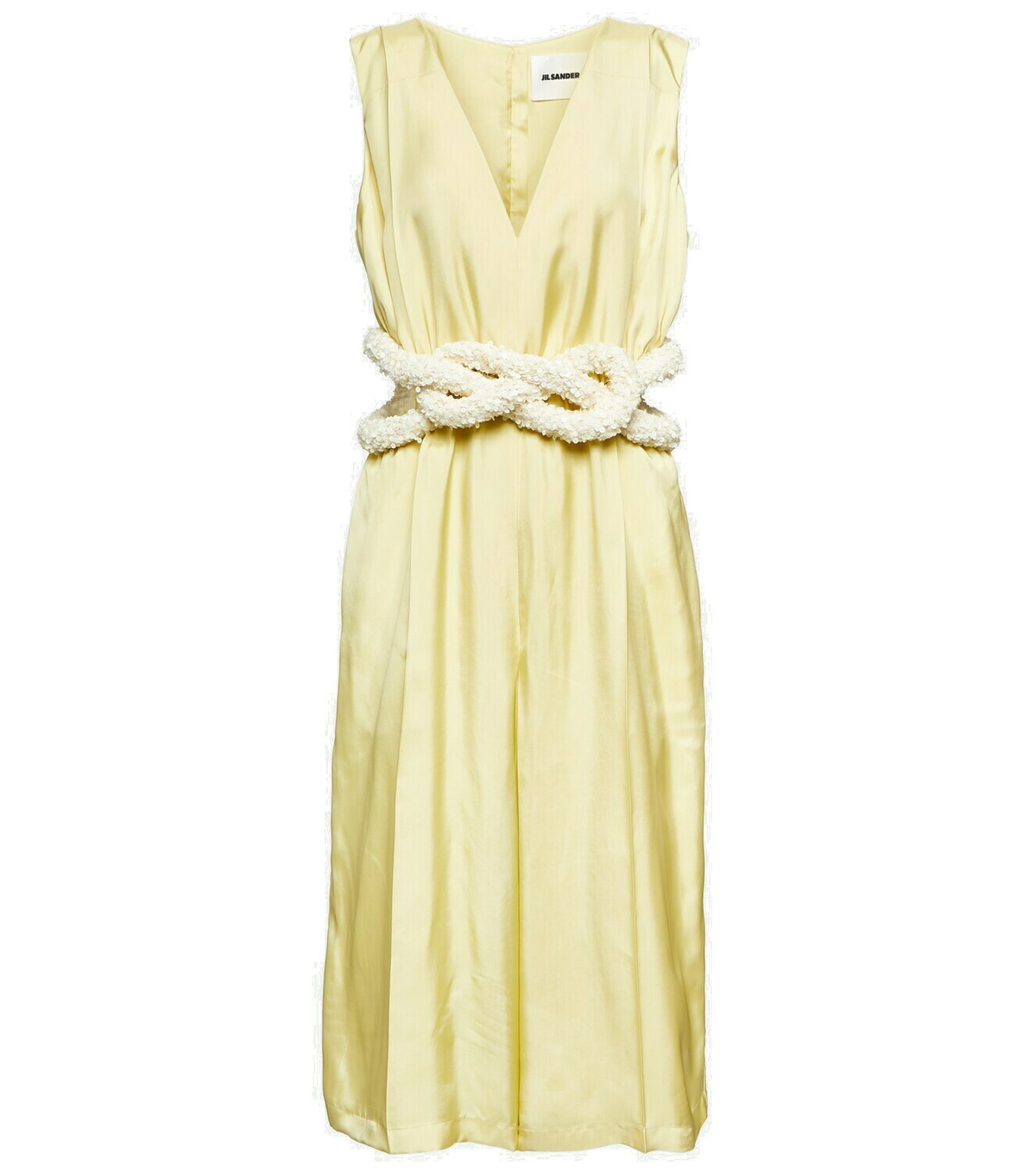 Jil Sander Off-White Denim Overall Dress Jil Sander
