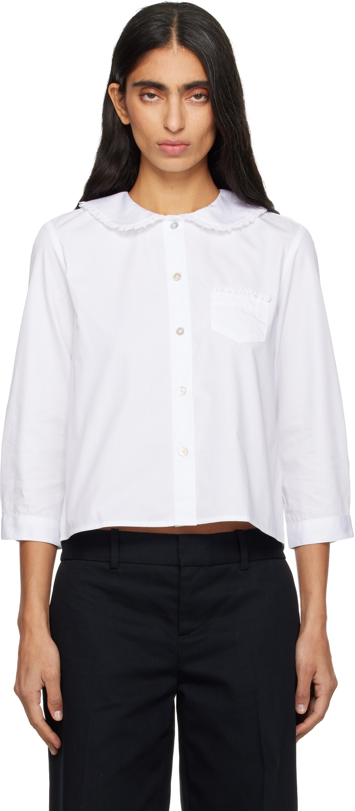 Sandy Liang White Buell Shirt