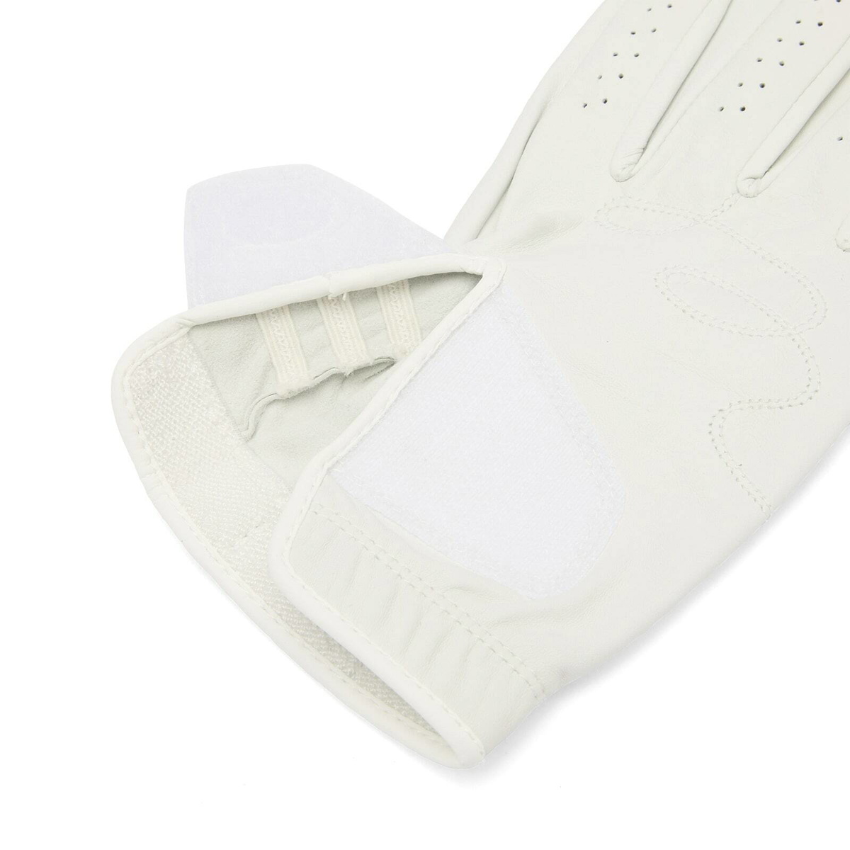 Malbon Men's Buckets Glove in White