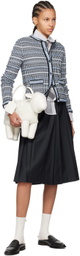 Thom Browne Blue Crewneck Cardigan