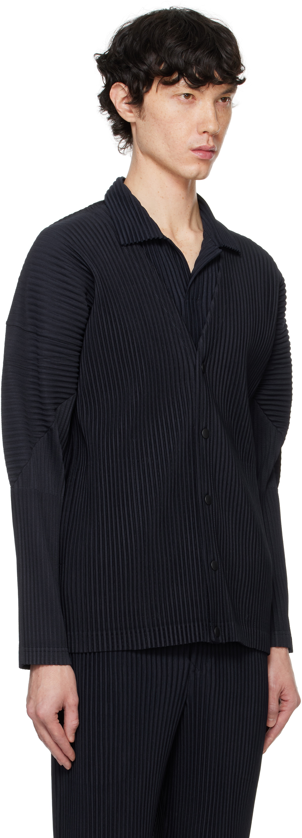 HOMME PLISSÉ ISSEY MIYAKE Navy Basics Cardigan Homme Plisse Issey
