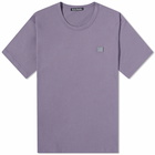 Acne Studios Men's Nash Face T-Shirt in Faded Purple