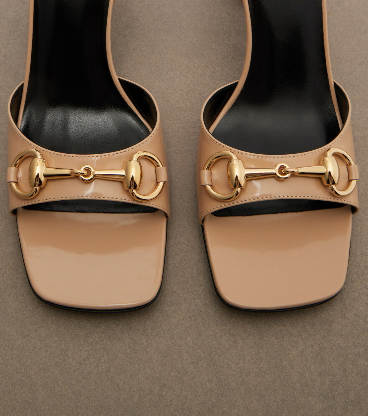 Gucci Signora Horsebit leather slingback sandals