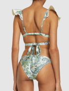 ZIMMERMANN Ottie Lycra Wrap Ruffled Bikini Set