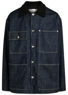 Jil Sander Oversized Denim Jacket Dark Blue