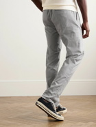 Incotex - Slim-Fit Straight-Leg Birdseye Cotton-Blend Trousers - Gray