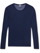 Massimo Alba - Slim-Fit Boiled Wool T-Shirt - Blue