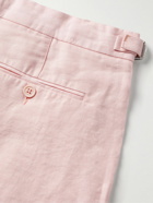 Orlebar Brown - Norwich Slim-Fit Linen Shorts - Pink