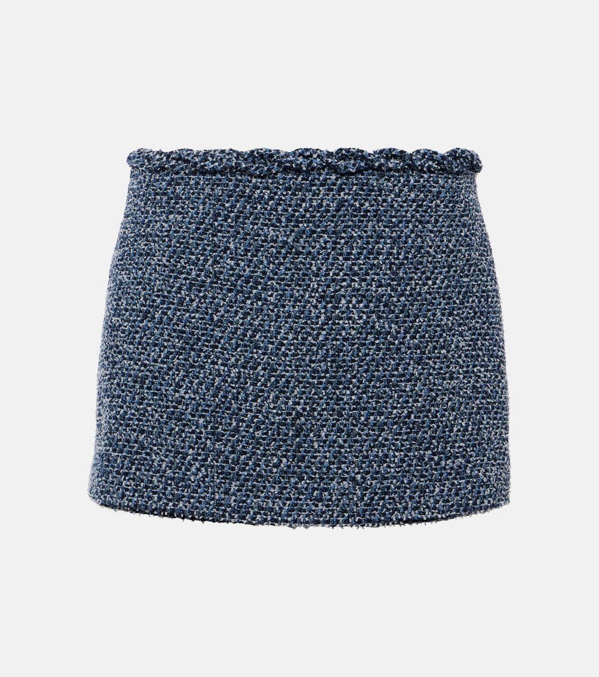 Valentino Tweed denim miniskirt