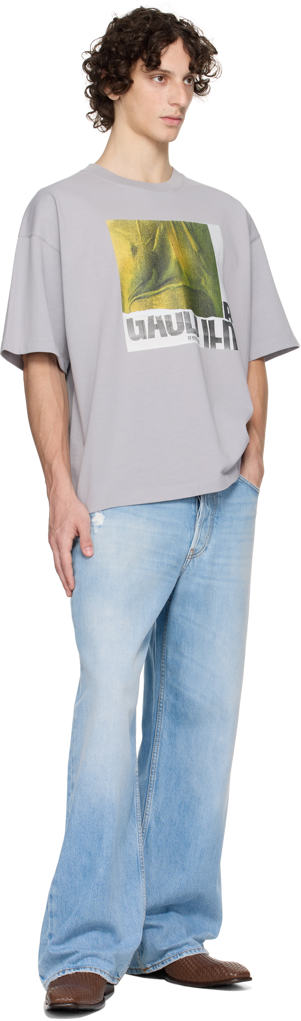 Jean Paul Gaultier SSENSE Exclusive Gray Cotton Oversized Printed