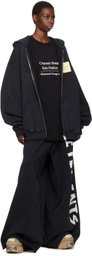 VETEMENTS Black Anarchy Sweatpants