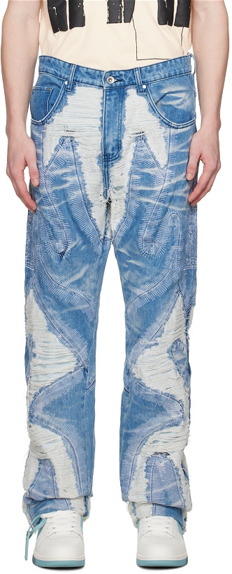Photo: Who Decides War Blue Path Jeans