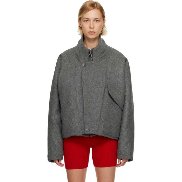 Photo: Maryam Nassir Zadeh Gray Augusta Jacket