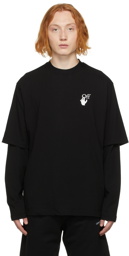 Off-White Black Degrade Arrow Double Sleeve T-Shirt