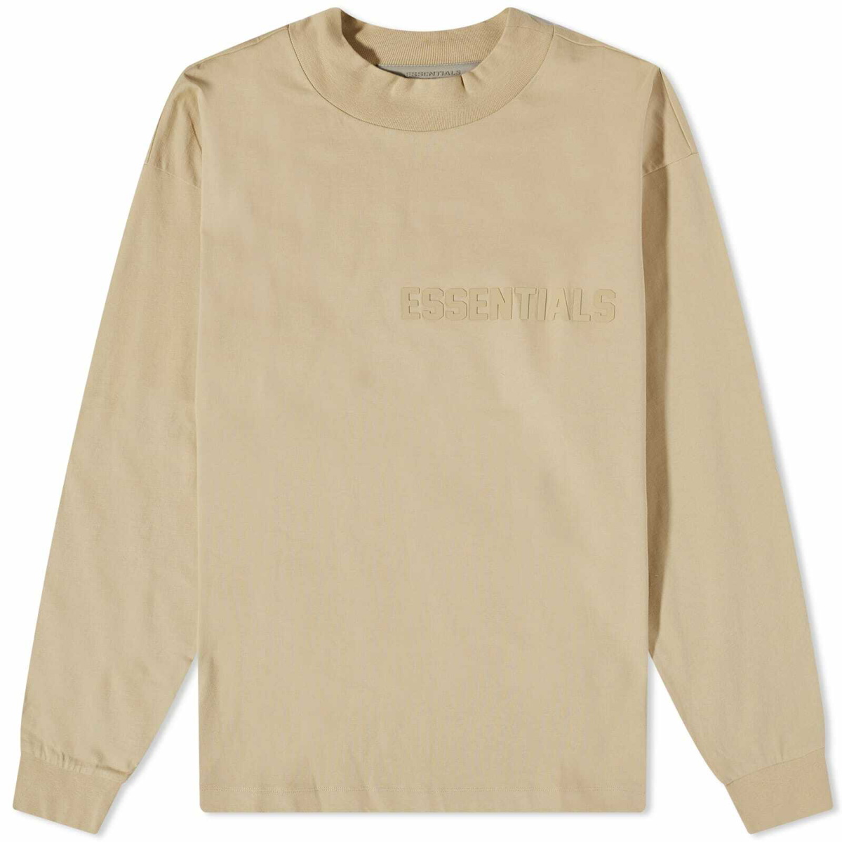 Fear of God ESSENTIALS Men's Long Sleeve T-Shirt in Sand Fear Of God ...