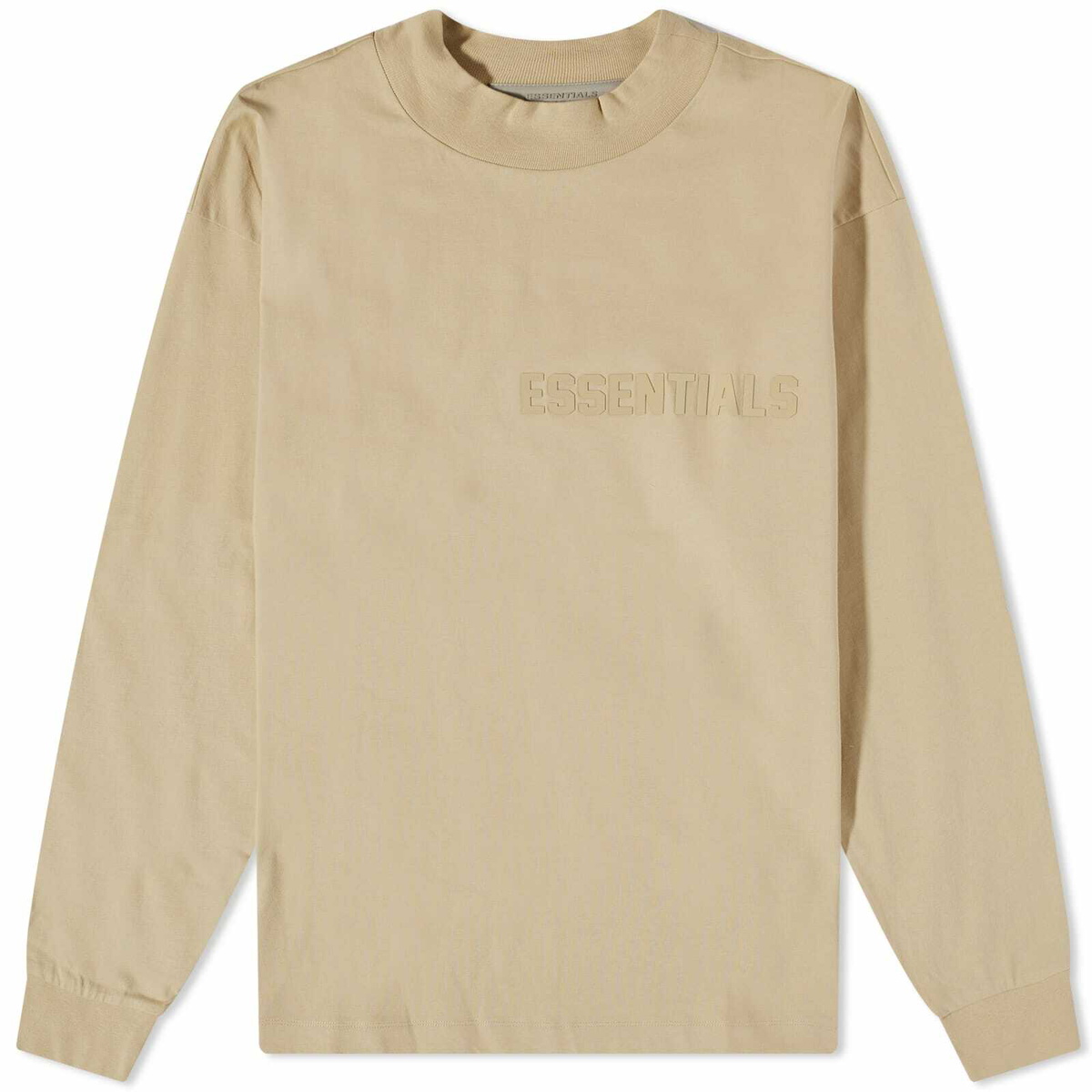 Fear of God ESSENTIALS Men's Long Sleeve T-Shirt in Sand Fear Of God ...