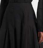 Fforme Rio asymmetric cotton midi skirt