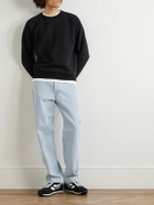 TOM FORD - Logo-Appliquéd Garment-Dyed Cotton-Jersey Sweatshirt - Black